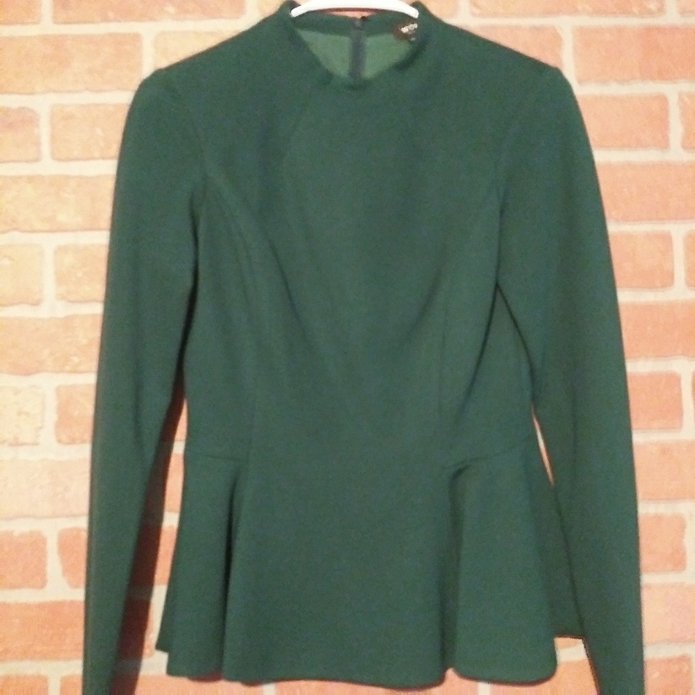 NWT Worth New York size zero 0 top pine green